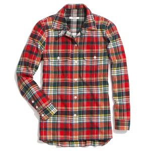Madewell Ex Boyfriend Plaid Flannel